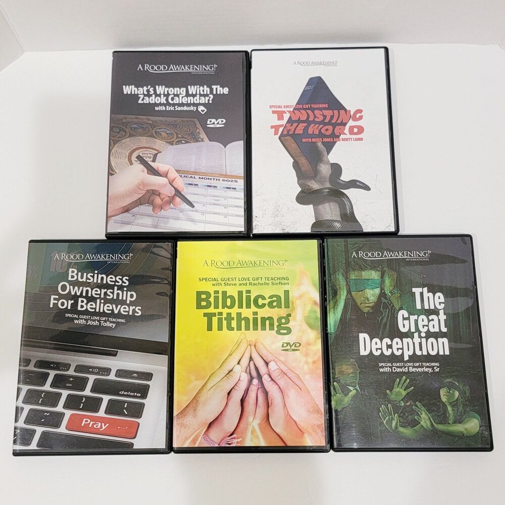 A Rood Awakening DVD Lot of 5 Twisting the Word Biblical Tithing Great Deception